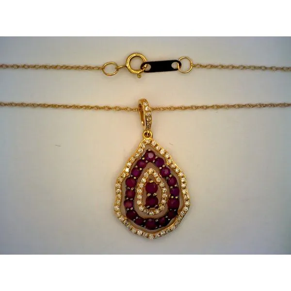 Colored Stone  / Pearl Pendant Joint Venture Estate Jewelry Charleston, SC