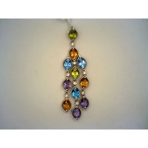 Colored Stone  / Pearl Pendant Joint Venture Estate Jewelry Charleston, SC