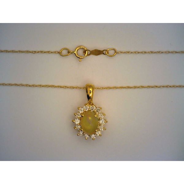 Colored Stone  / Pearl Pendant Image 2 Joint Venture Estate Jewelry Charleston, SC