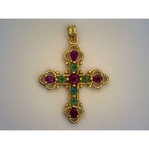 Colored Stone  / Pearl Pendant Joint Venture Estate Jewelry Charleston, SC
