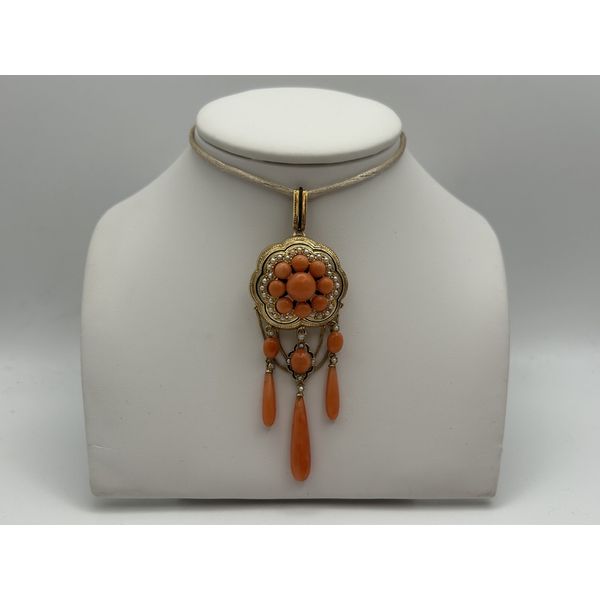 Colored Stone  / Pearl Pendant Joint Venture Estate Jewelry Charleston, SC