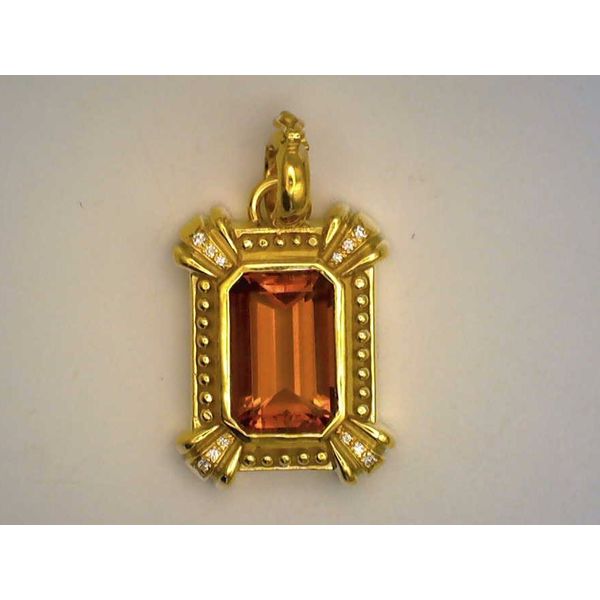 Colored Stone  / Pearl Pendant Joint Venture Estate Jewelry Charleston, SC