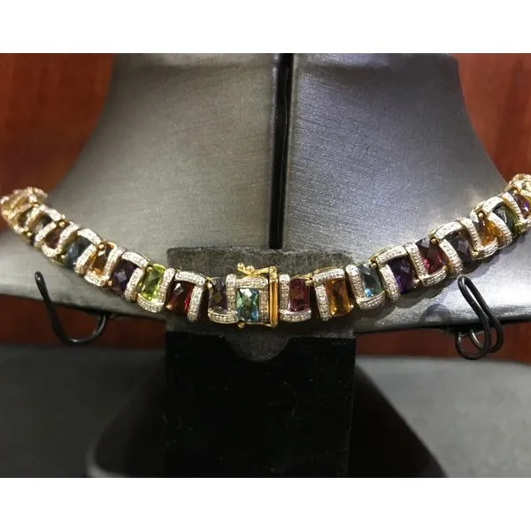 Colored Stone  / Pearl Necklace Image 3 Joint Venture Estate Jewelry Charleston, SC