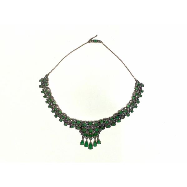 Antique Emerald & Diamond Necklace Joint Venture Estate Jewelry Charleston, SC