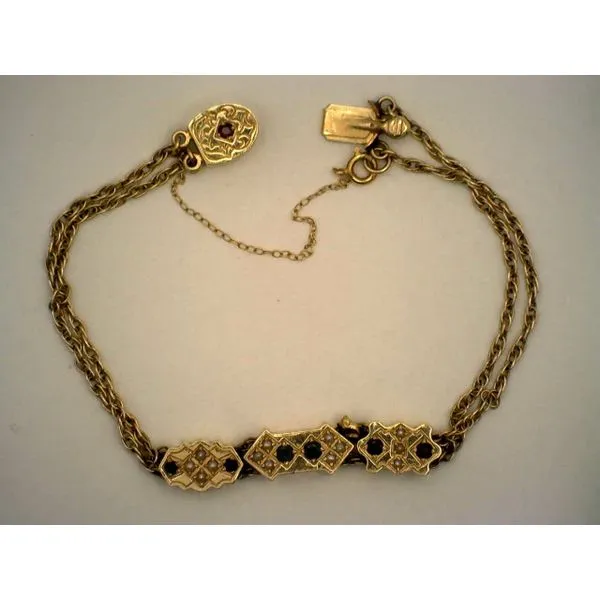 Colored Stone  / Pearl Bracelet Joint Venture Estate Jewelry Charleston, SC