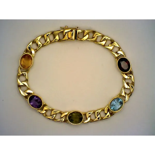 Colored Stone  / Pearl Bracelet Joint Venture Estate Jewelry Charleston, SC
