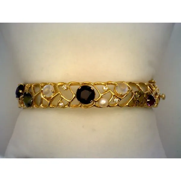 Colored Stone  / Pearl Bracelet Joint Venture Estate Jewelry Charleston, SC