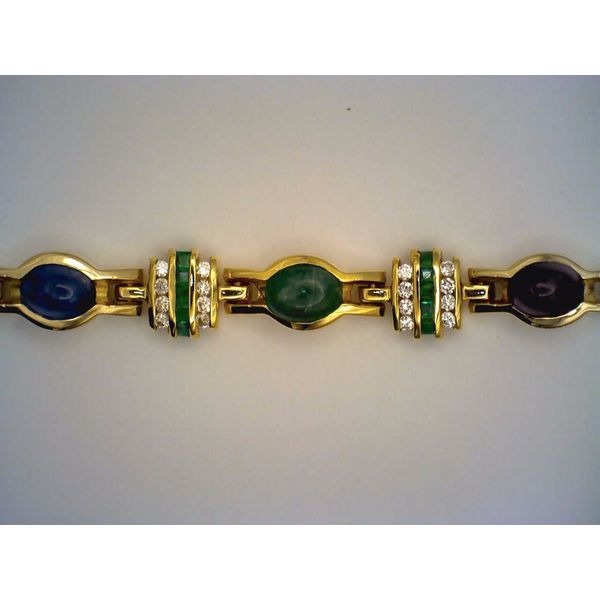 Colored Stone  / Pearl Bracelet Joint Venture Estate Jewelry Charleston, SC