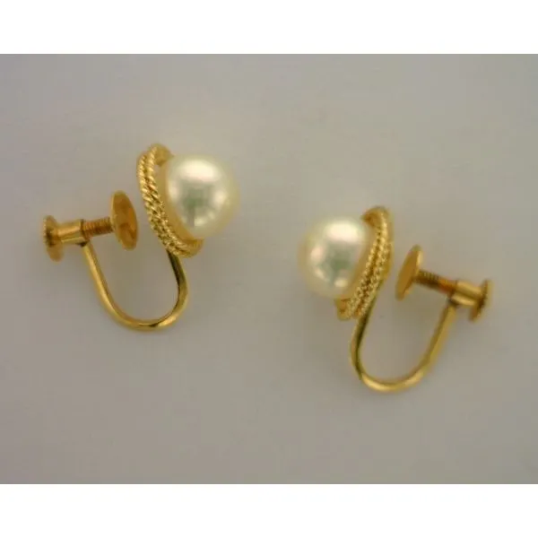 Colored Stone  / Pearl Earrings Image 2 Joint Venture Estate Jewelry Charleston, SC