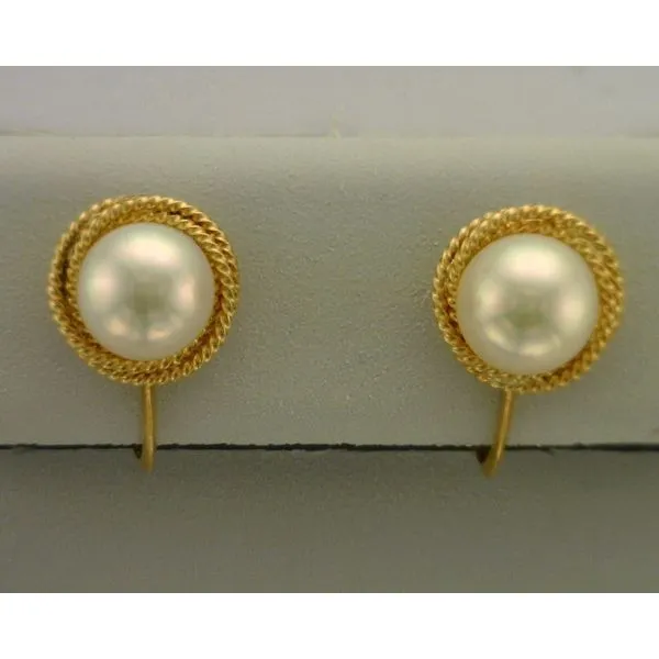 Colored Stone  / Pearl Earrings Joint Venture Estate Jewelry Charleston, SC