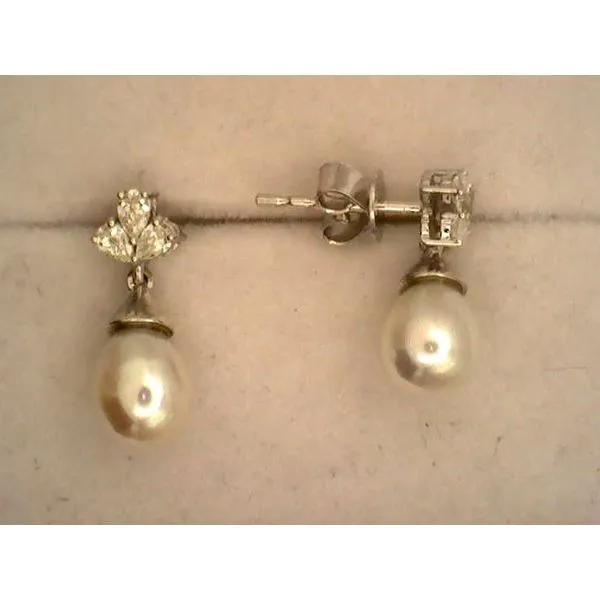 Colored Stone  / Pearl Earrings Image 2 Joint Venture Estate Jewelry Charleston, SC