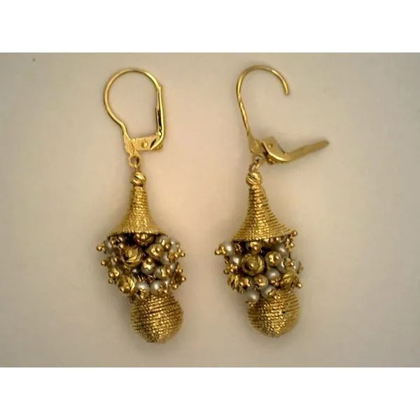 Colored Stone  / Pearl Earrings Joint Venture Estate Jewelry Charleston, SC