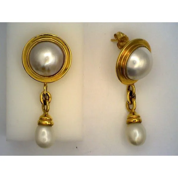 Colored Stone  / Pearl Earrings Joint Venture Estate Jewelry Charleston, SC