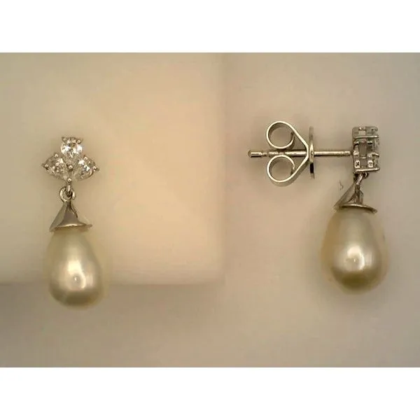 Colored Stone  / Pearl Earrings Image 2 Joint Venture Estate Jewelry Charleston, SC
