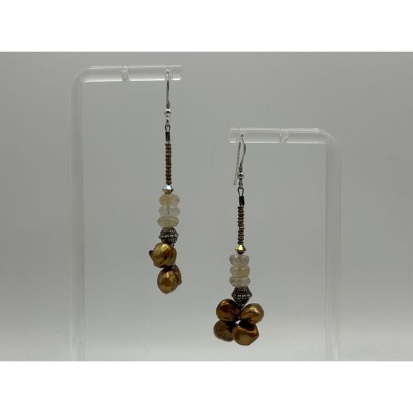 Colored Stone  / Pearl Earrings Joint Venture Estate Jewelry Charleston, SC