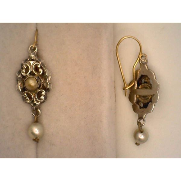 Colored Stone  / Pearl Earrings Joint Venture Estate Jewelry Charleston, SC