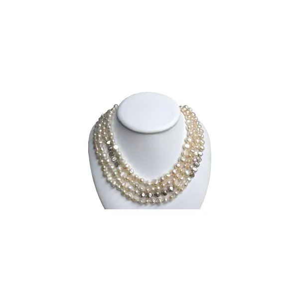 Colored Stone / Pearl Necklace Image 4 Joint Venture Estate Jewelry Charleston, SC