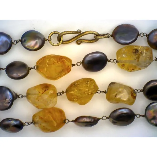 Colored Stone / Pearl Necklace Joint Venture Estate Jewelry Charleston, SC