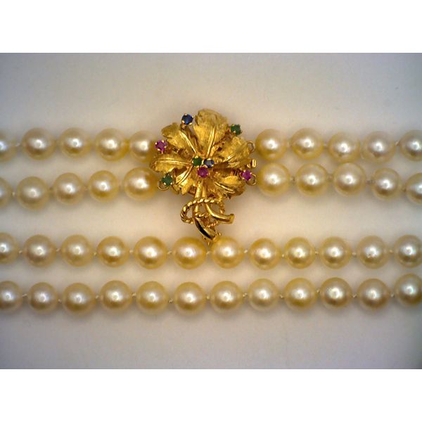 Colored Stone / Pearl Necklace Joint Venture Estate Jewelry Charleston, SC