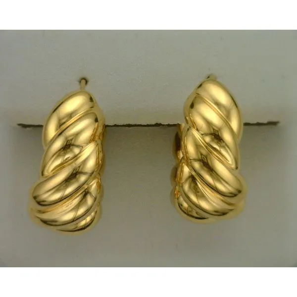 Estate gold deals earrings