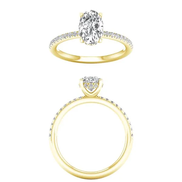 Lab Grown Engagement Ring J. West Jewelers Round Rock, TX