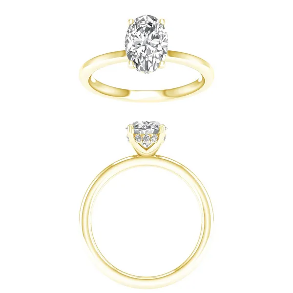 Lab Grown Engagement Ring J. West Jewelers Round Rock, TX