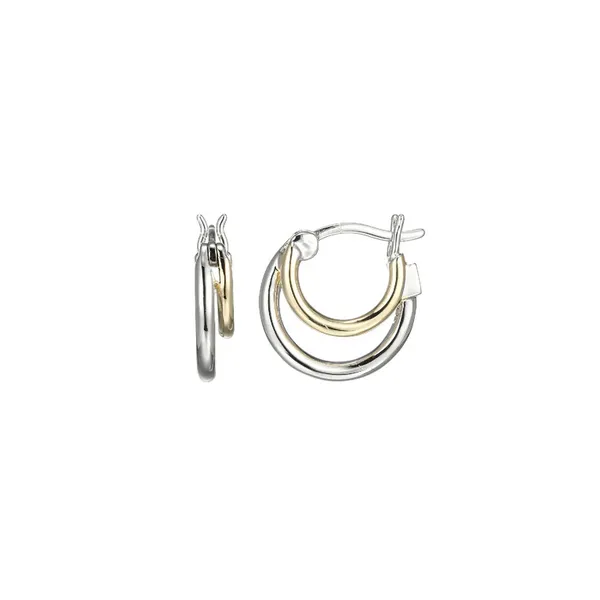 Two Toned Hoop Earrings J. West Jewelers Round Rock, TX