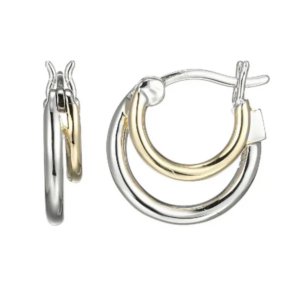 Two Toned Hoop Earrings J. West Jewelers Round Rock, TX