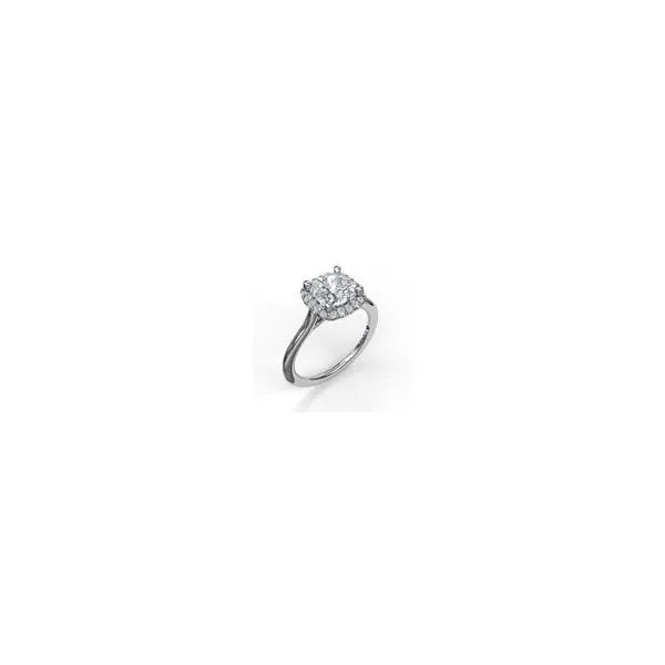 Semi-Mount Halo Engagement Ring JWR Jewelers Athens, GA