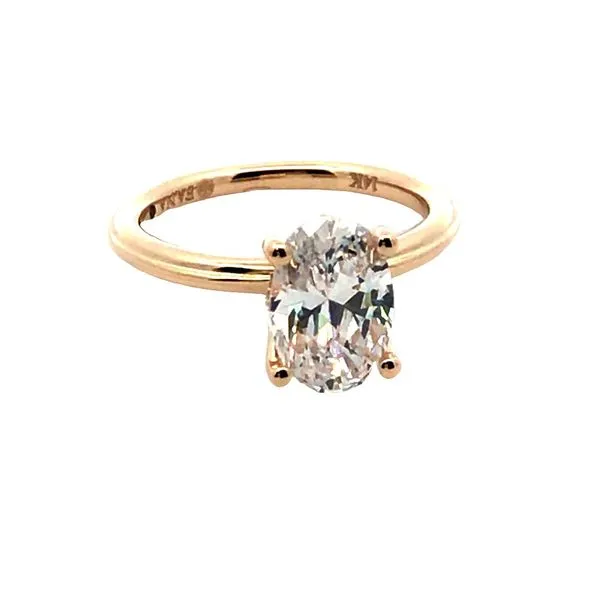 Yellow Semi-Mount Engagement Ring with a Hidden Halo JWR Jewelers Athens, GA