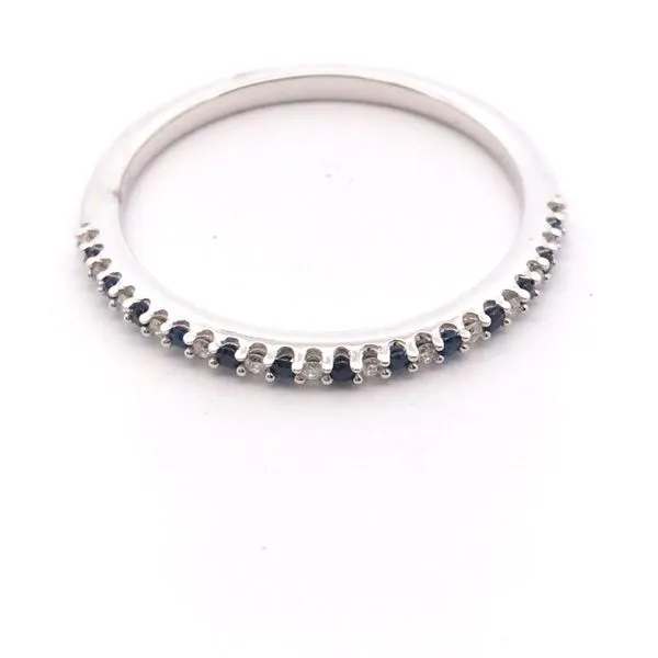 Sapphire and Diamond Anniversary Band JWR Jewelers Athens, GA