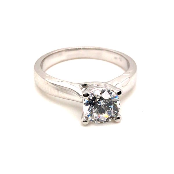 White Gold Semi-Mount Engagement Ring JWR Jewelers Athens, GA