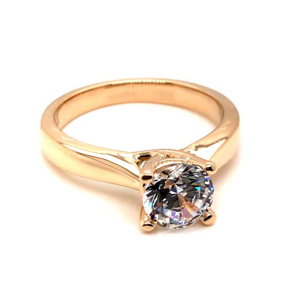 Yellow Gold Semi-Mount Engagement Ring JWR Jewelers Athens, GA