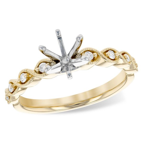 Yellow Gold Semi-Mount Engagement Ring JWR Jewelers Athens, GA