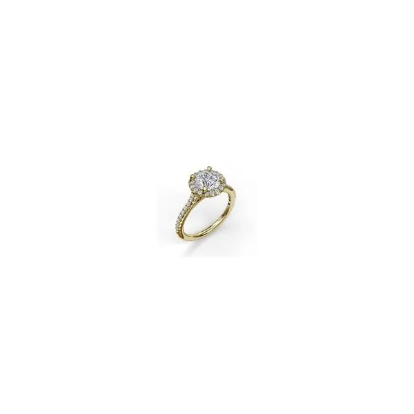 Semi-Mount Halo Engagement Ring JWR Jewelers Athens, GA