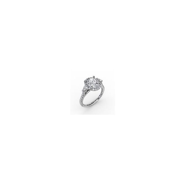 Halo Semi-Mount Engagement Ring JWR Jewelers Athens, GA