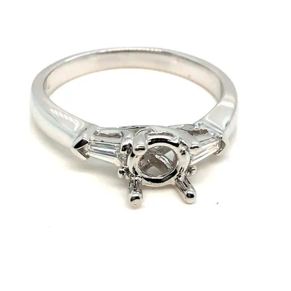 White Semi-Mount Engagement Ring JWR Jewelers Athens, GA