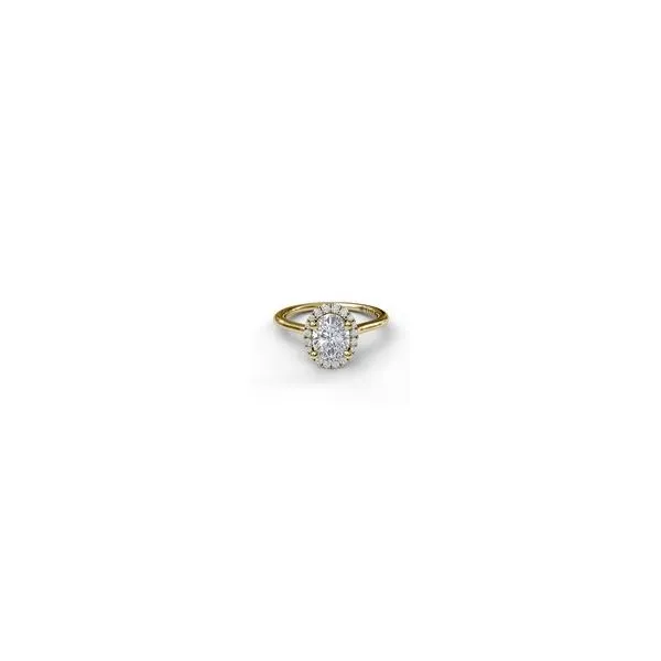 Oval Halo Engagement Ring JWR Jewelers Athens, GA