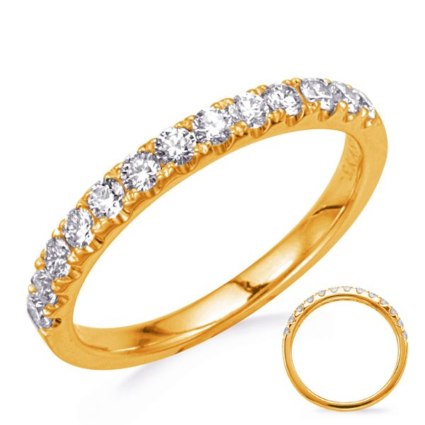 Yellow Gold Diamond Wedding Band JWR Jewelers Athens, GA