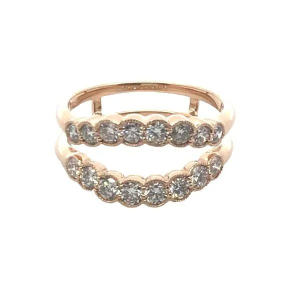 14K Yellow Gold Diamond Ring Guard with Sixteen Round Diamonds having a Total Weight of 1.0 carats. JWR Jewelers Athens, GA