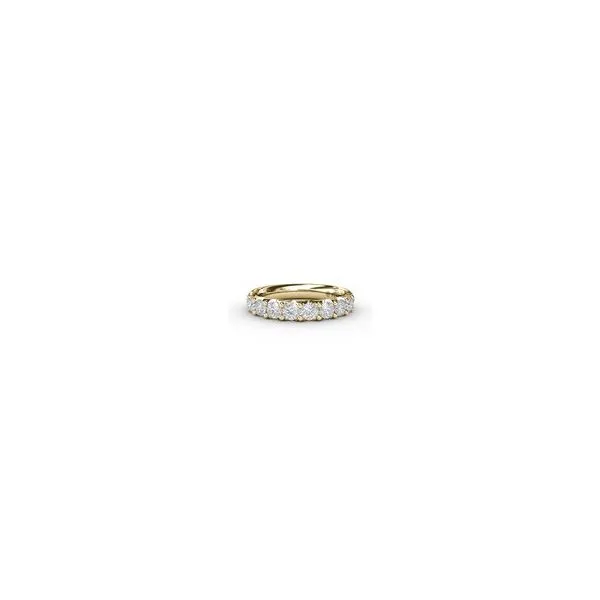 14K Yellow Gold Anniversary Band with Ten Round Diamonds having a Total Weight of 1.13 carats. JWR Jewelers Athens, GA