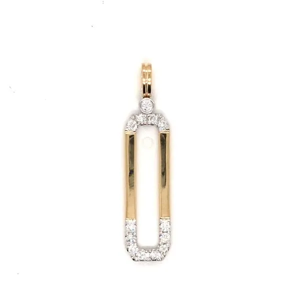 Yellow Gold Diamond Pendant JWR Jewelers Athens, GA