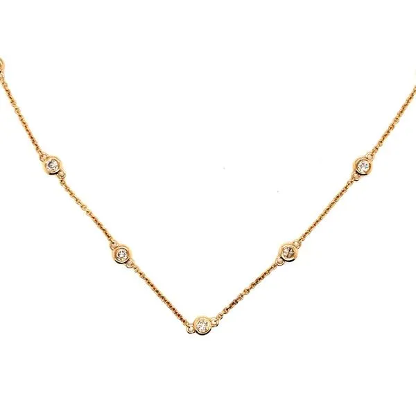 Diamond Station Necklace JWR Jewelers Athens, GA