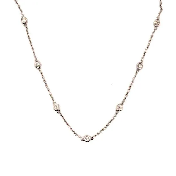 Diamond Station Necklace JWR Jewelers Athens, GA