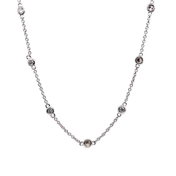 Diamond Station Necklace JWR Jewelers Athens, GA
