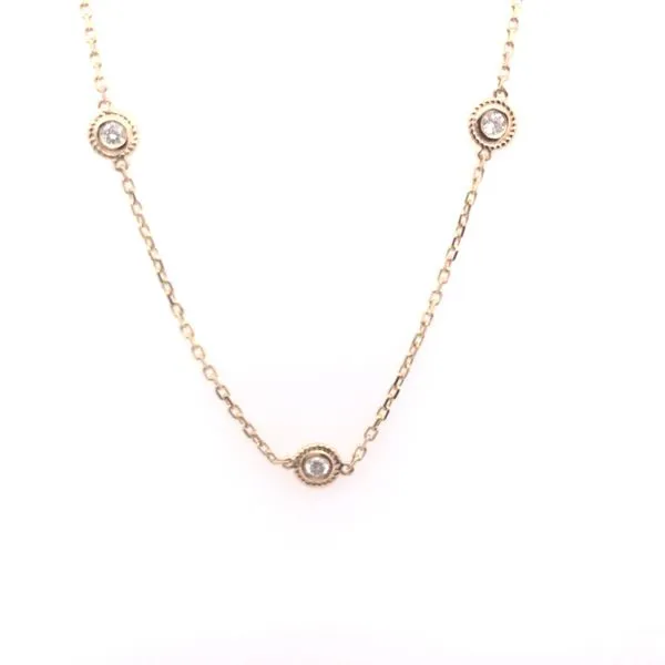 Diamond Station Necklace JWR Jewelers Athens, GA