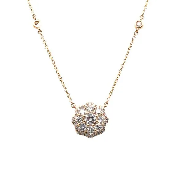 Diamond Cluster Necklace JWR Jewelers Athens, GA