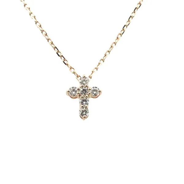 Yellow Diamond Cross Necklace JWR Jewelers Athens, GA