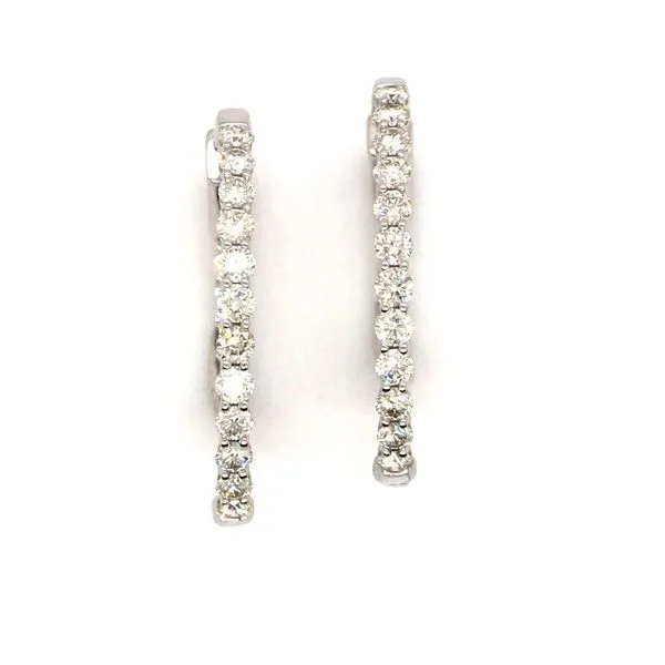 Diamond Hoop Earrings JWR Jewelers Athens, GA
