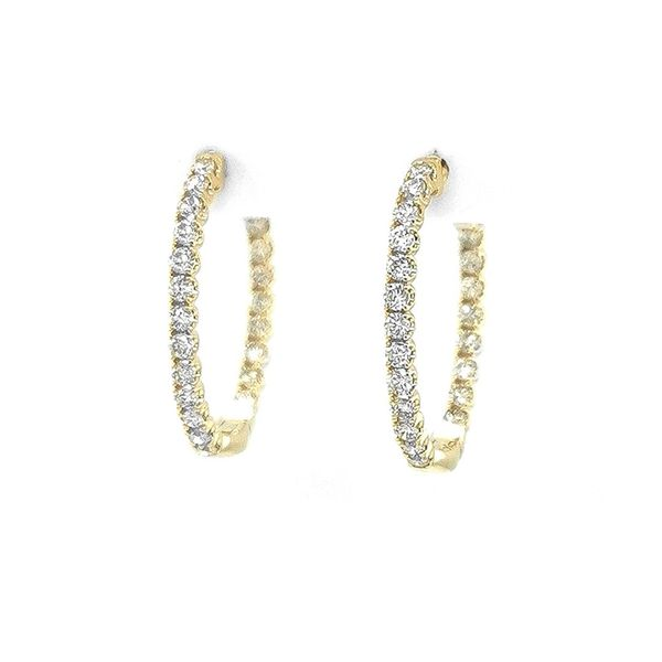 Diamond Hoop Earrings JWR Jewelers Athens, GA